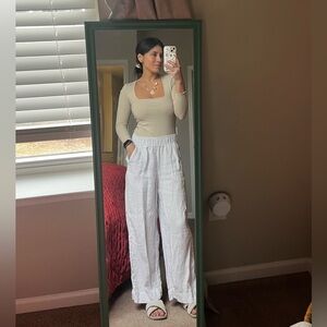 Free people tan bodysuit